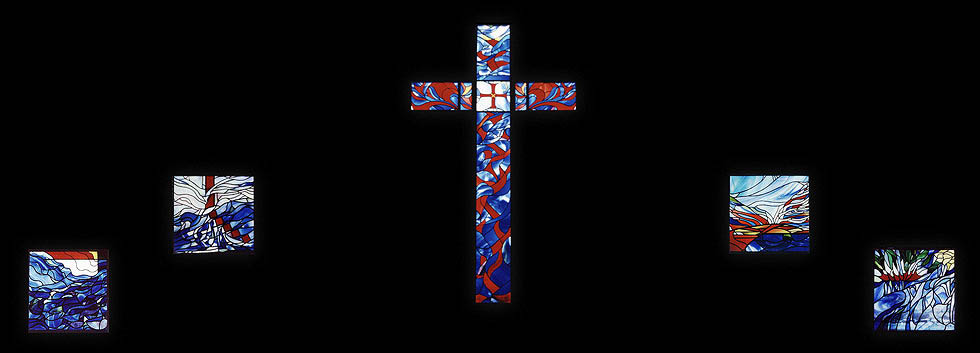 Bow Valley Baptist Church - Stained Glass Windows by Christine Lane